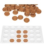 1Pc Silicone Mat For Wax Seal Stamp, 24 Cavity Wax Sealing Pad Flat Roun... - £11.96 GBP