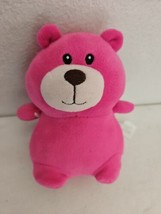 2019 Adventure Fuchsia Pink Teddy Bear 7&quot; Plush Stuffed Animal Chubby - £15.81 GBP
