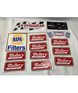 9 Vintage Mallory Ignition Racing Decals Stickers NHRA Hot Rod NASCAR + ... - $48.56 CAD