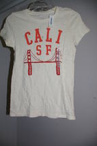 Old Navy T- Shirt Juniors Size S Beige Cali SF Graphic NWT - £7.87 GBP