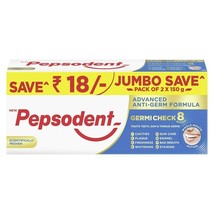 Pepsodent Germi Check Cavity Protection Toothpaste, 150g x 2 - Dental Care - £11.18 GBP