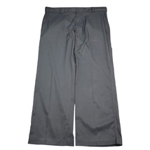 Nike Golf Pants Mens 38X30 Gray Chino Flat Front Slash Pockets Straight Leg - $28.59