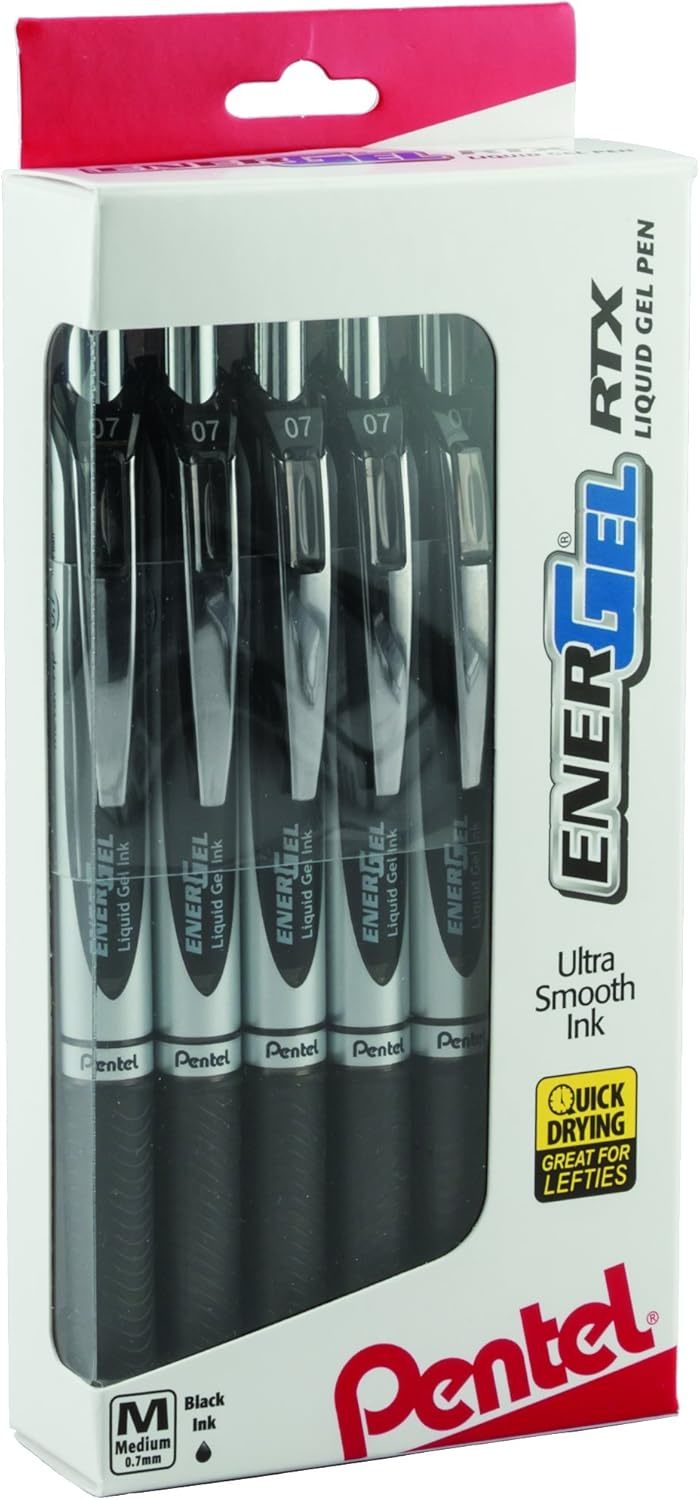 Pentel Energel Rtx Retractable Liquid Gel Pen,, Pack Of 1, 12 Count Total - $30.93