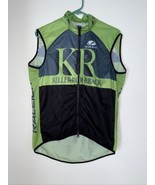 Voler USA Adult Cycling Jersey Sz M Sleeveless Full Zip Green Black Vest - $24.74