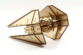 3D Spaceship Puzzle | 3mm MDF Wood Puzzle  - £27.97 GBP