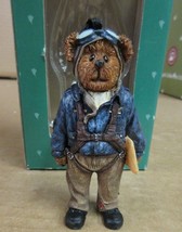 Boyds Bears Aircraft Pilot 257118 Hanging Christmas Tree Ornament Armed ... - £28.54 GBP