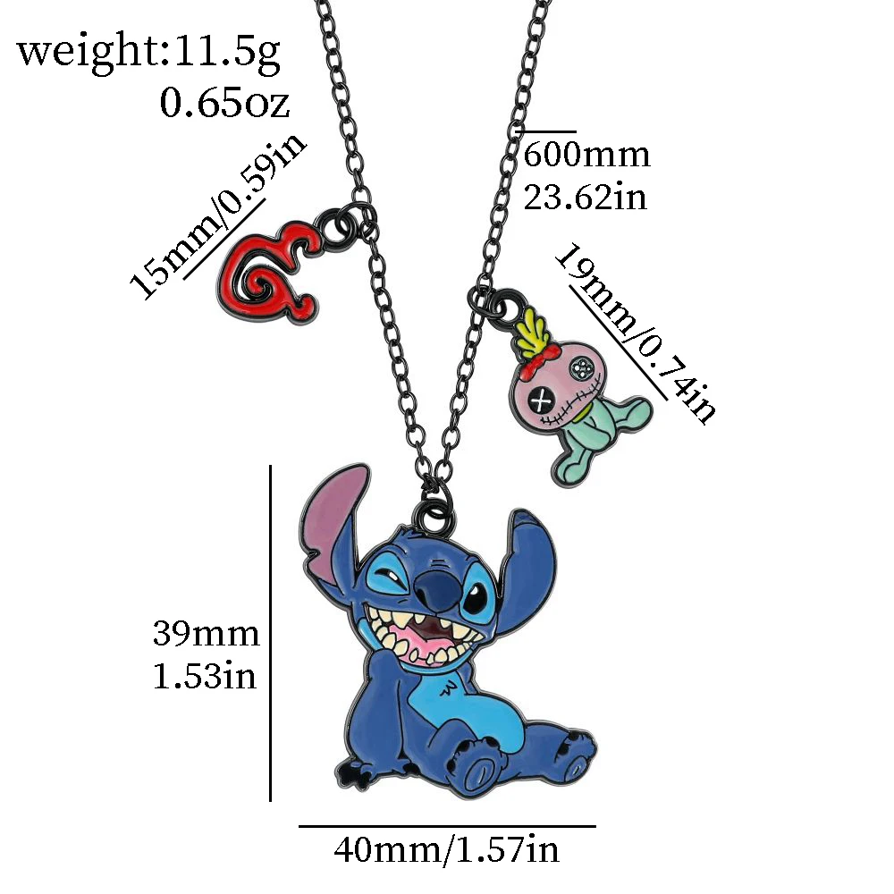 Cute Disneys Stitch Model Necklace Cartoon Anime Lilo Stitch -Disney Stitch - $3.16
