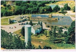 Postcard Aerial View Stevenson Memorial Hospital Alliston Ontario - $3.95