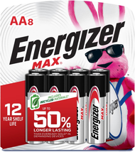 Energizer AA Batteries, Max Double a Battery Alkaline, 8 Count - £9.64 GBP