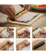 Sushi Making Met Bamboo Roller Rice Mat Rolling Beginners Sushi Maker Se... - $14.18 CAD