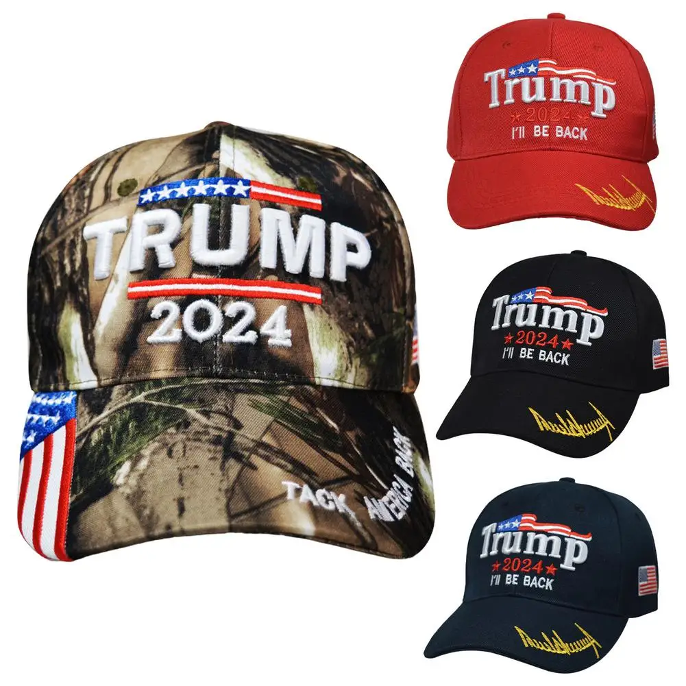 Trump 2024 Hat Caps Take America Back Hat I&#39;ll Be Back Hats Baseball Cap - £10.56 GBP+