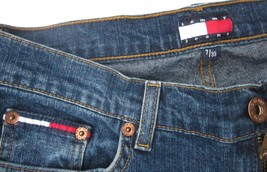 Tommy Hilfiger Blue Jeans Size 7 or 8 Cotton Spandex Denim 2002 Embroide... - $14.24