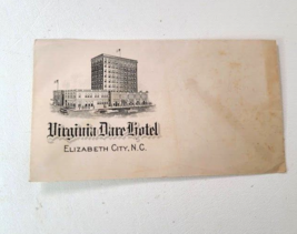 Virginia Dare Hotel Envelope 1920s Elizabeth City NC - £6.89 GBP