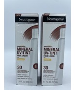 2 Neutrogena Purescreen Mineral UV Tint Face Liquid Sunscreen DEEP Exp. ... - £6.92 GBP