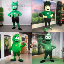 Forest Green Steak mascot costume character dressed with a Yoga Pants an... - $1,329.00