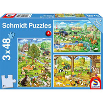 Schmidt Farm Puzzle 3x48pcs - £29.94 GBP