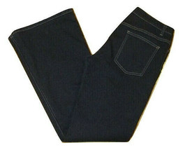 Earl Jeans Boot Cut Women&#39;s Size 31 Dark Blue Denim Cotton Blend Zipper Fly - £7.81 GBP