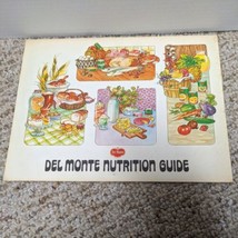 Vintage 1974 Hanging Del Monte Nutrition Guide Table Of Food Composition  - £14.00 GBP