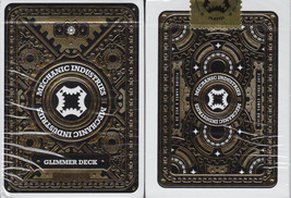 Mechanic Glimmer Deck Playing Cards Poker Size USPCC Gold Marked Limited Custom - £15.61 GBP