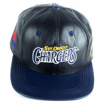 SAN DIEGO CHARGERS LOGO TEAM NFL BASEBALL LEATHER CAP - £23.88 GBP