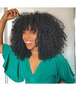 Brazilian Remy Short Bob Human Hair Wigs Afro Kinky Curly Wig For Black ... - $88.00