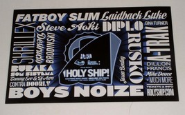 Holy Ship! Music Cruise Concert Promo Ad 2011 Fatboy Slim Skrillex Boys ... - £15.46 GBP