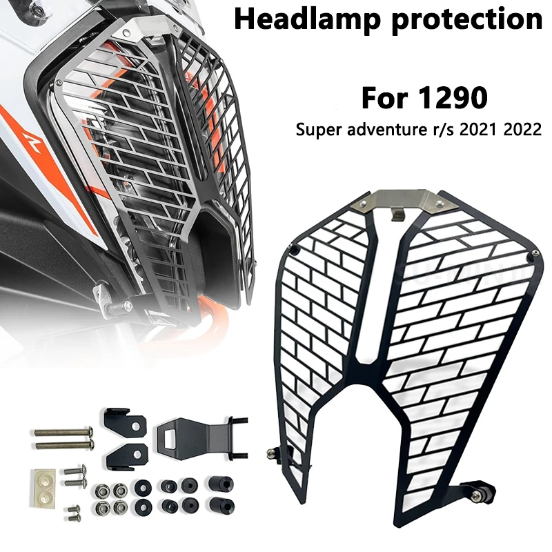 Motorcycle Headlight Protector Grille Guard Cover Protection Grill   1290 Super  - £274.22 GBP