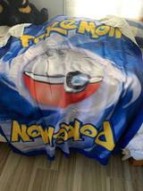 Custom Your Favorite Pokémon Card Sherpa Fleece Room Décor Custom Anime Blanket - £59.25 GBP+