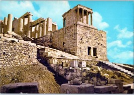 Propylaea The Acropolis of Athens Greece Postcard - $5.16