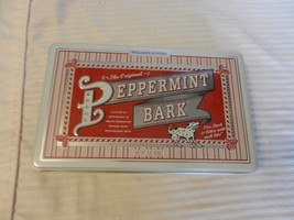 The Original Peppermint Bark Decorative Metal Tin Embossed, Empty from 2005 - $25.00