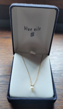 Pearl Necklace 14k XL Yellow Gold 11&quot; Dressy ?Blue Nile? Dressy  Classy Nice - £397.44 GBP
