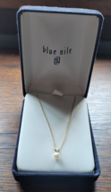 Pearl Necklace 14k XL Yellow Gold 11&quot; Dressy ?Blue Nile? Dressy  Classy Nice - £399.17 GBP