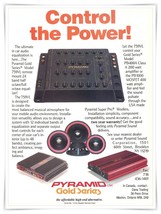Pyramid Gold Series 759VL Equalizer Car Audio Vintage 1990 Full Page Magazine Ad - £7.62 GBP