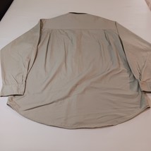 Bugle Boy Company Button-Down Collar Men's Tan/Beige Cotton Shirt Long Sleeve L image 2