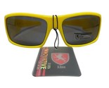 Khan Sunglasses Boys Yellow Plastic Sport Running Jogging Gray Lens NWTS - $15.37