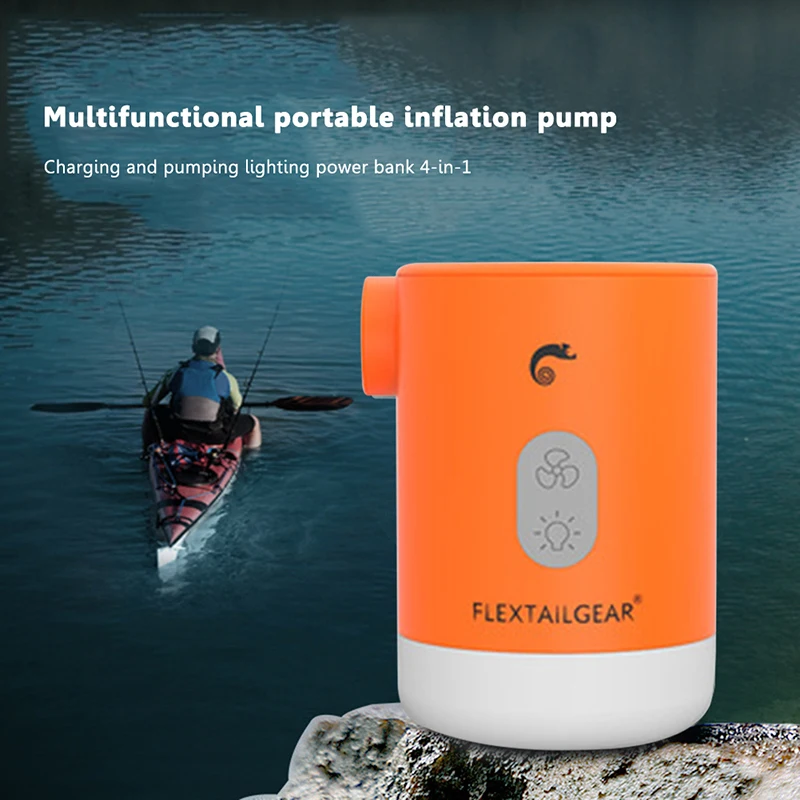 FLEXTAILGEAR Portable Air Pump Camping Equipment Compressor Inflator With - £45.36 GBP+