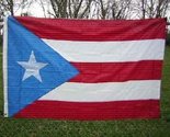 4X6 Ft Embroidered Sewn Nylon Puerto Rico Light Blue Flag Banner - $64.88