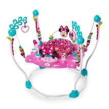 Baby Jumper Activity Center Bouncer Infant Toys Minnie Mouse Pink Lights... - $144.29