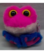 Puffkins CANDY THE BRIGHT PINK &amp; BLUE FROG 4&quot; Brown Plush Stuffed Animal... - $348.07 MXN