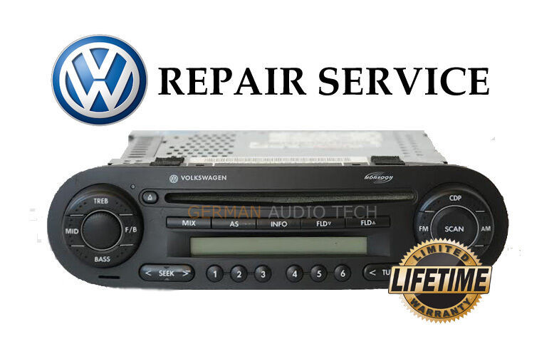 Primary image for REPAIR SERVICE for VOLKSWAGEN NEW BEETLE CD PLAYER RADIO MONSOON MP3 1998 - 2011
