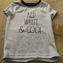 Raf Dunn Toddler Boys shirt Blue size 3T red , white &amp; cool New NWT - £2.56 GBP