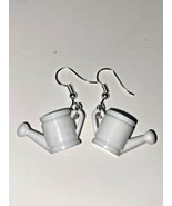New Vintage Mini White Watering Can Cracker Jack Charms Costume Jewelry C9 - £10.17 GBP
