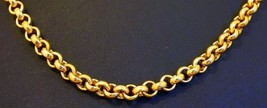 20K Yellow Gold Rolo Link Chain Bracelet Unisex Fabulous Design Jewelry Gifting - £3,481.84 GBP+