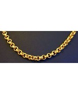 20K YELLOW GOLD  ROLO LINK CHAIN BRACELET UNISEX FABULOUS DESIGN JEWELRY... - £3,082.78 GBP+