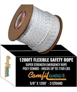 Super Strength Rope 3 Strand Twist Heavy Duty Jobs (5/8 in x 1200XLG) - €424,87 EUR