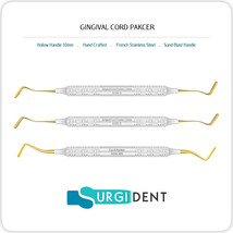 CORD PACKER DENTAL INSTRUMENTS *NON-SERRATED* SET OF 3 - £18.22 GBP