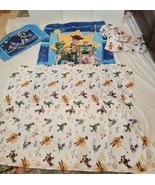Toy Story 4 Toddler Bed Set 4-Piece Comforter Pillowcase Flat and Fitted... - $662.30 MXN