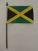 Jamaica Desk Flag 4&quot; x 6&quot; Inches - $6.30