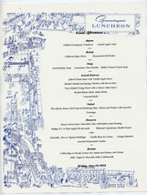 Albert&#39;s Liberty House Luncheon Menu on Grossinger&#39;s Form Liberty New York HAM  - $34.65