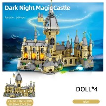 New 664PCS Dark Night Magic Castle Building Blocks City View Faiiry Tale... - $20.99